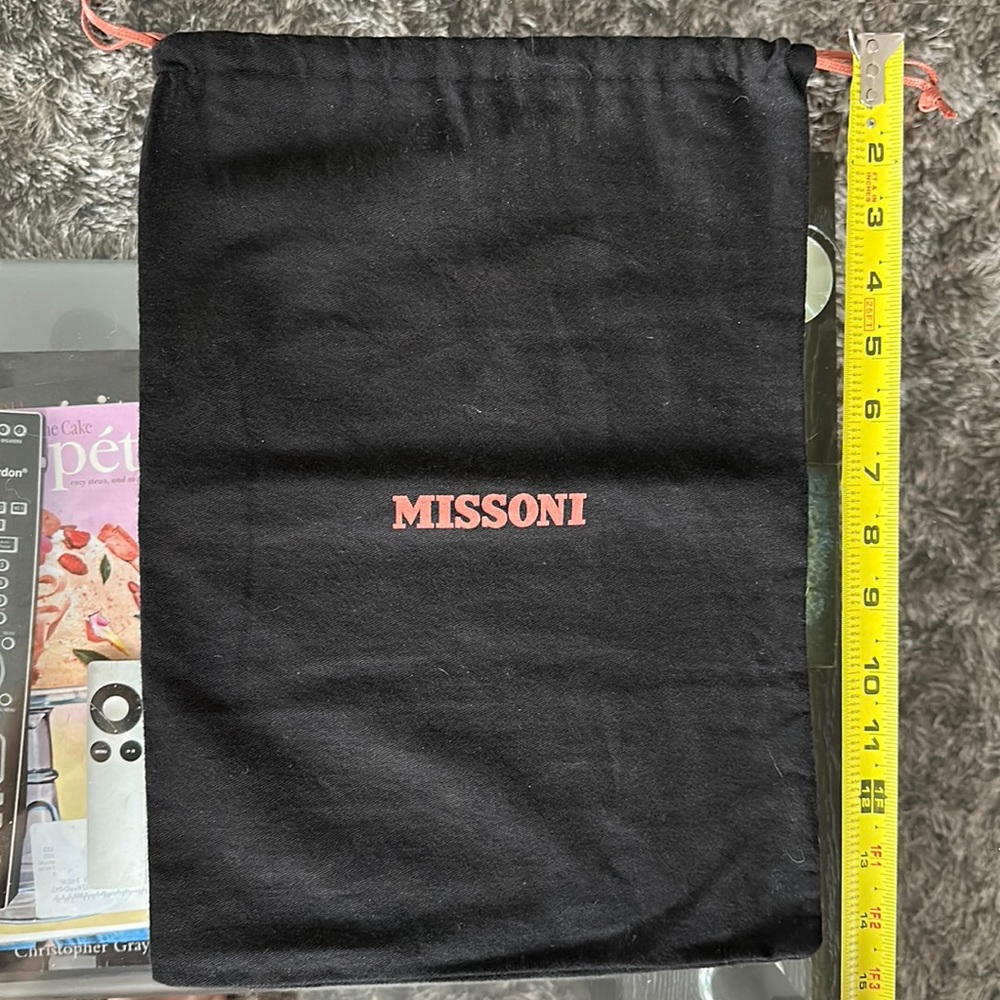 Missoni dust bag (14.5”x11”)